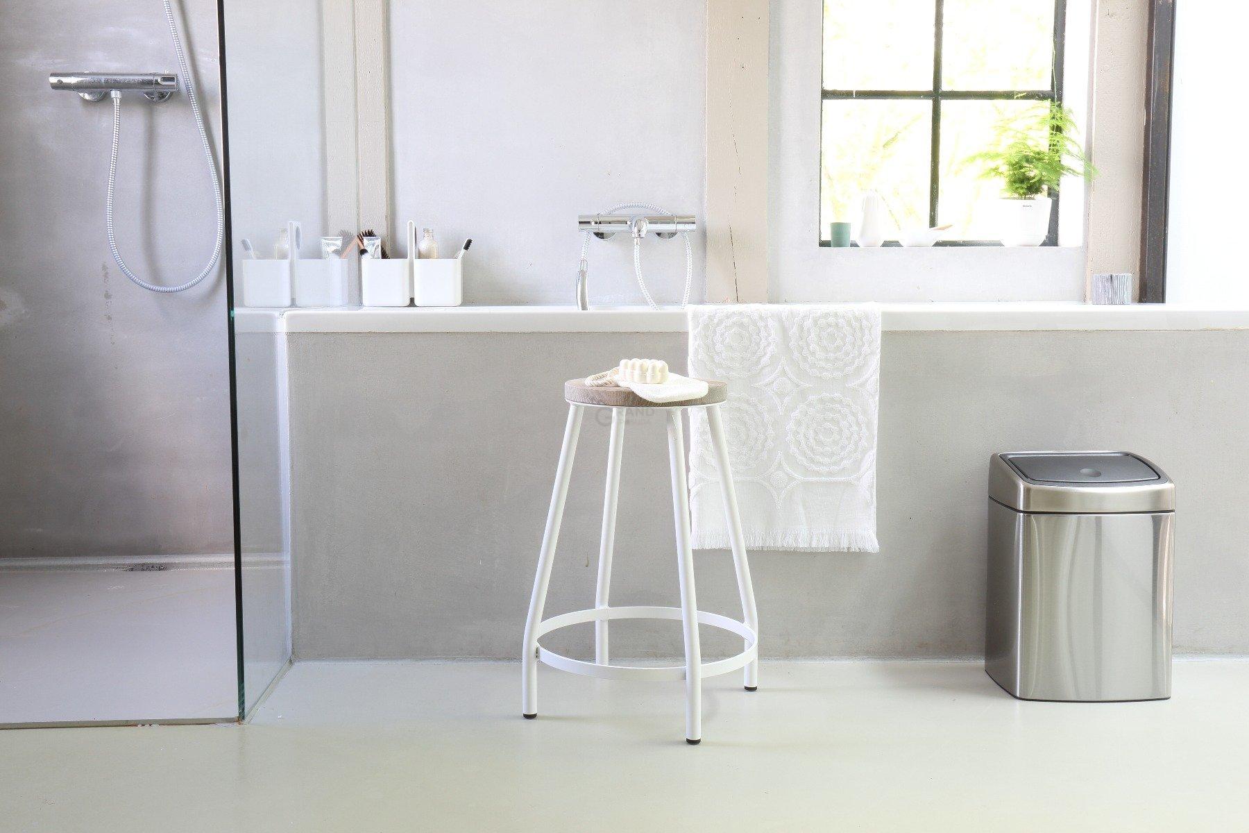 Brabantia Прямокутний сміттєвий бак 10 л глянсовий сталевий Touch Bin | https://grandposuda.com.ua