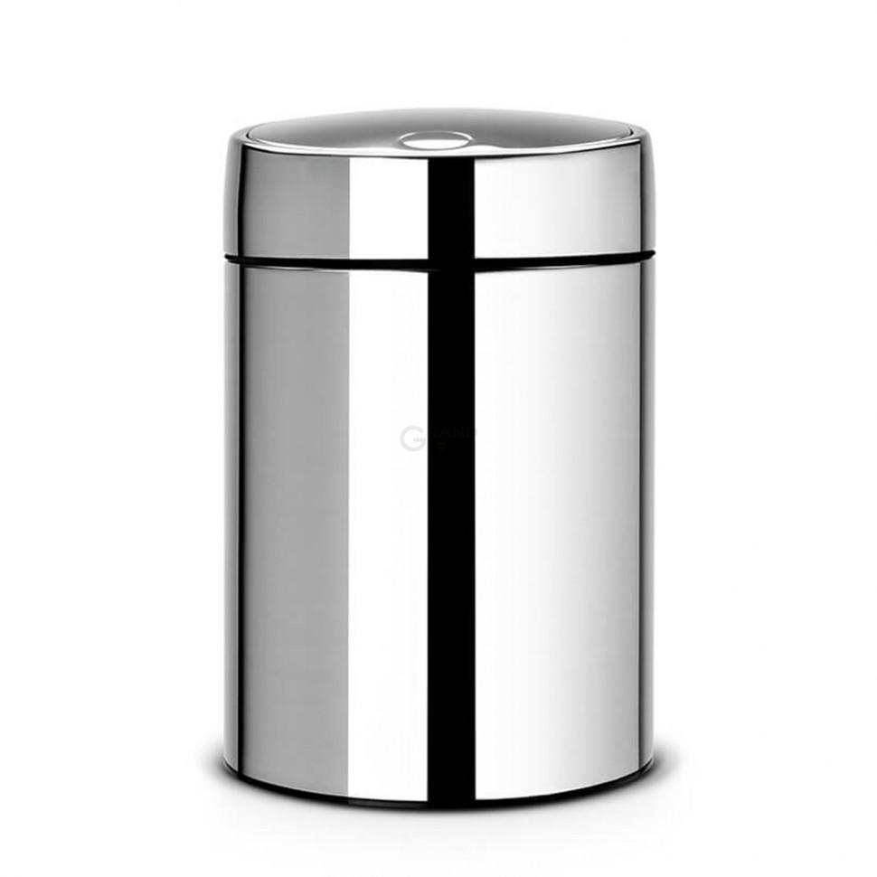 Brabantia Сміттєвий бак 5 л сталевий глянсовий Slide Bin | https://grandposuda.com.ua