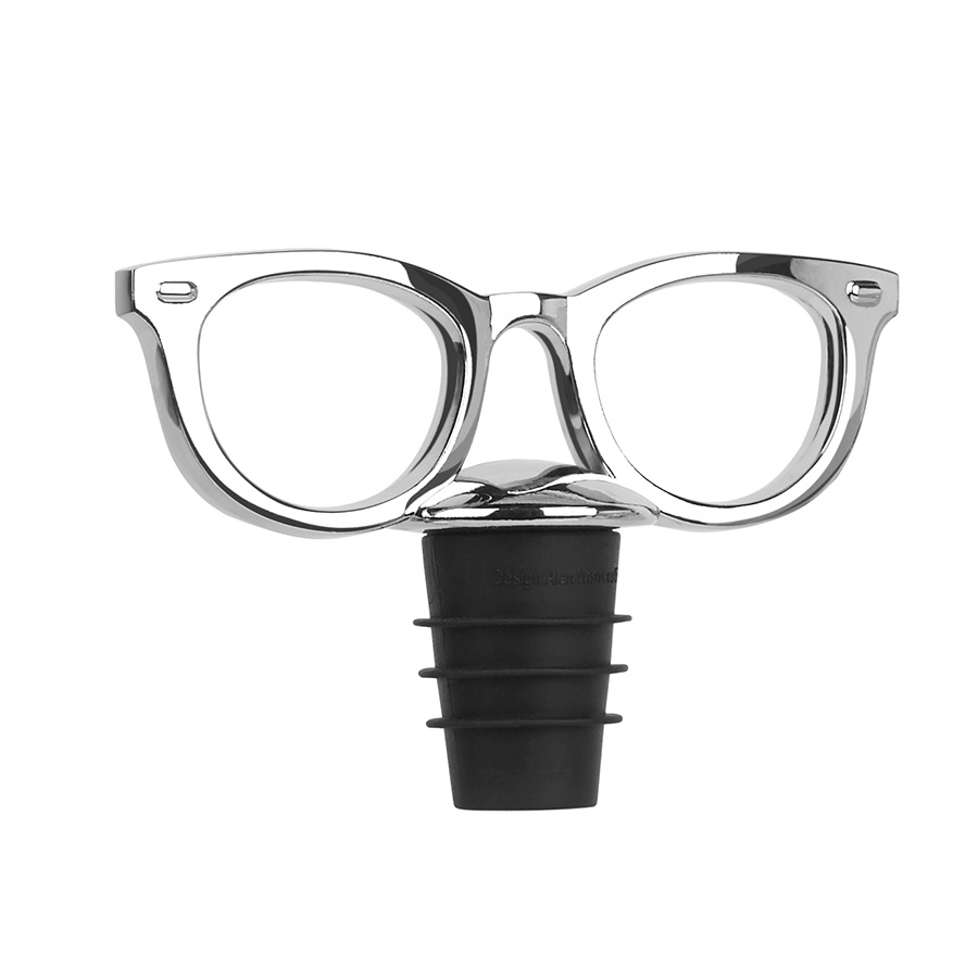 Umbra Пробка для бутылки glasses хром | https://grandposuda.com.ua