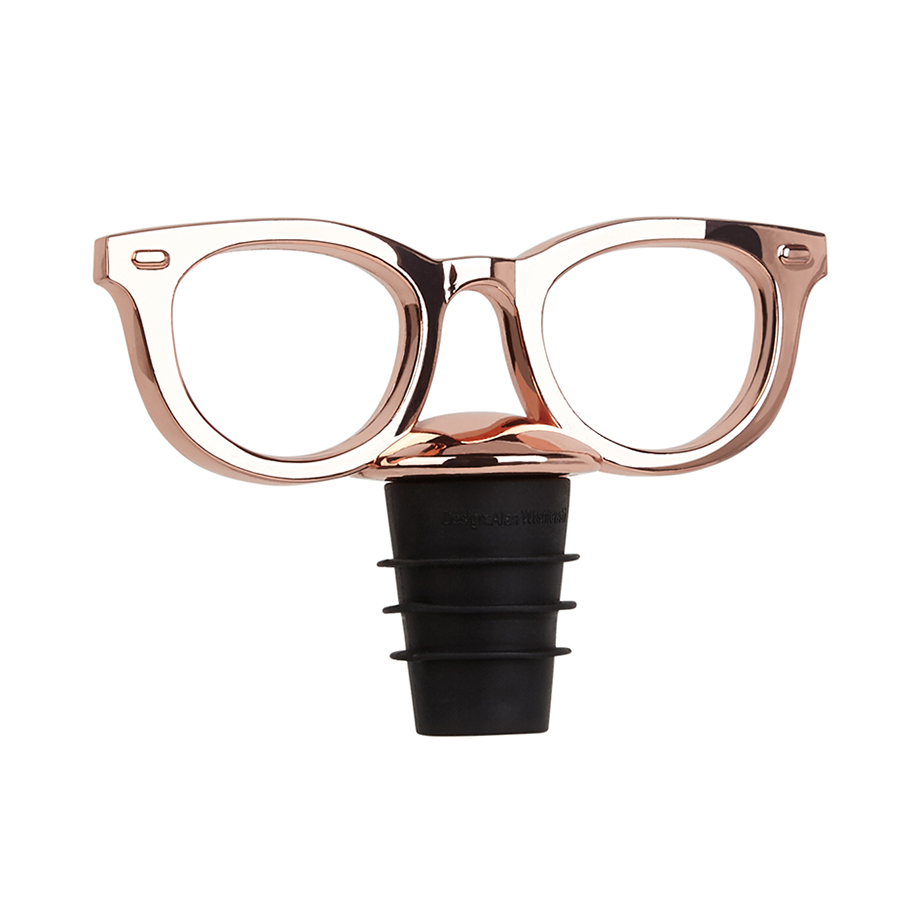 Umbra Пробка для бутылки 4х5,2х3,2 см медная Glasses | https://grandposuda.com.ua