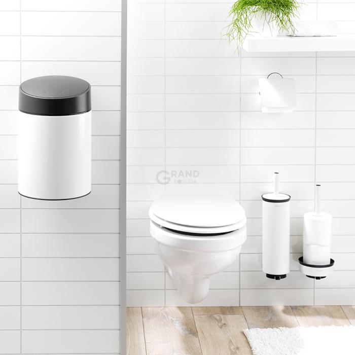 Brabantia Туалетний йоржик з тримачем білий Profile | https://grandposuda.com.ua