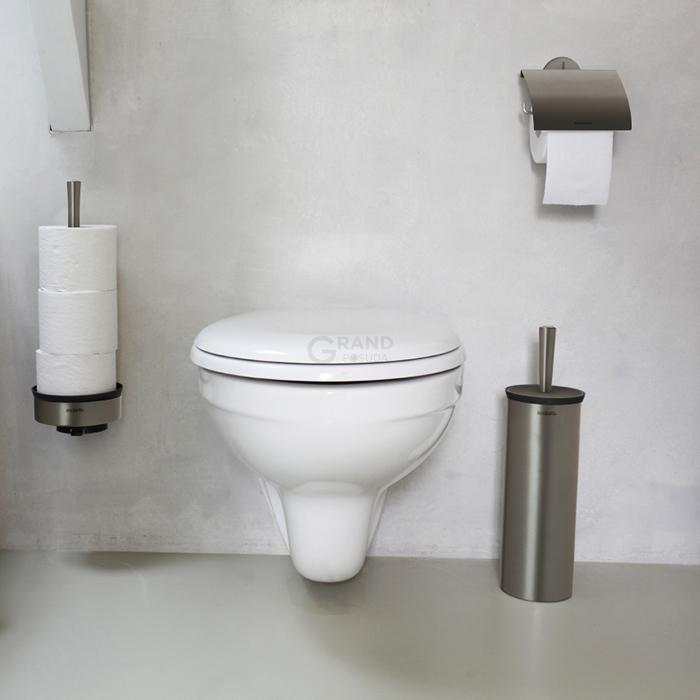 Brabantia Тримач для туалетного паперу платиновий Profile | https://grandposuda.com.ua