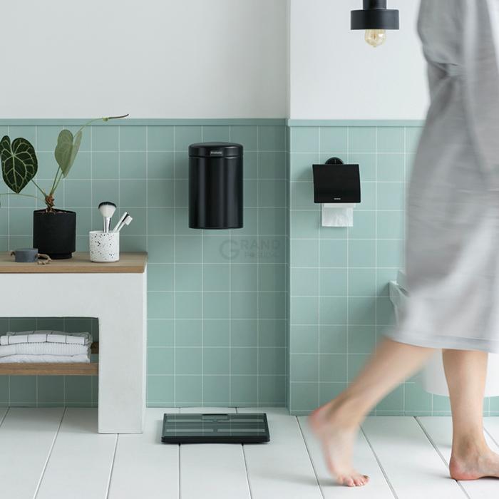 Brabantia Тримач для туалетного паперу чорний Profile | https://grandposuda.com.ua