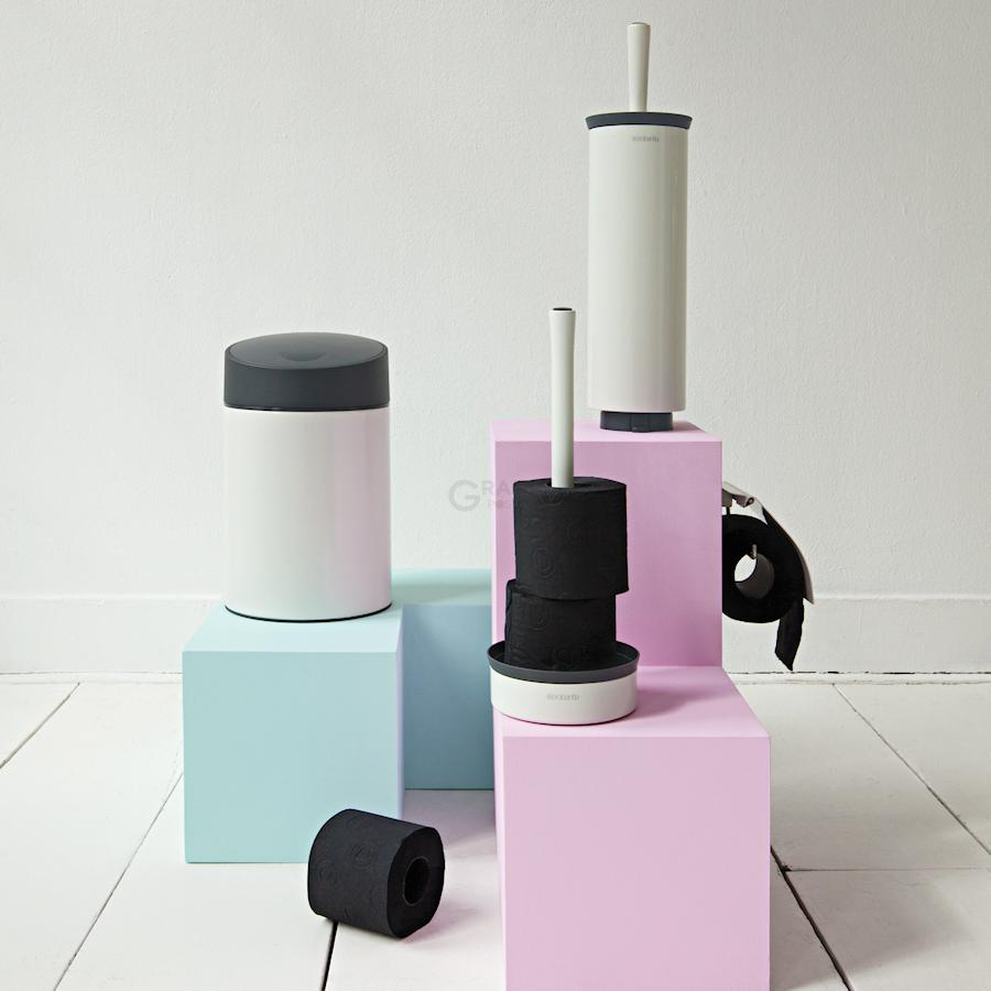 Brabantia Диспенсер для зберігання туалетного паперу (до 3х рулонів) білий Profile | https://grandposuda.com.ua