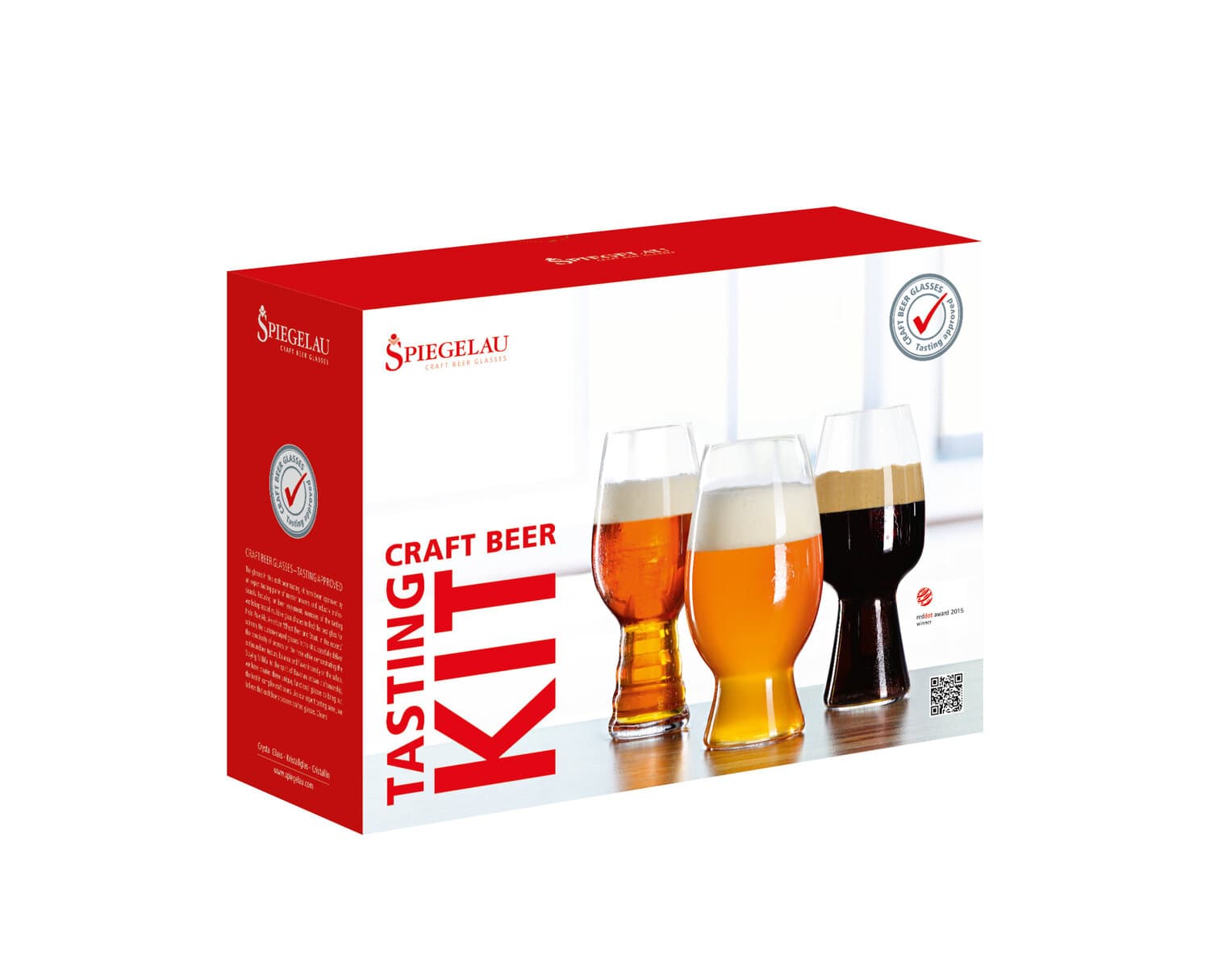 Spiegelau Набір пивних бокалів для дегустації 3 предмета Tasting Kit Craft Beer Glasses | https://grandposuda.com.ua