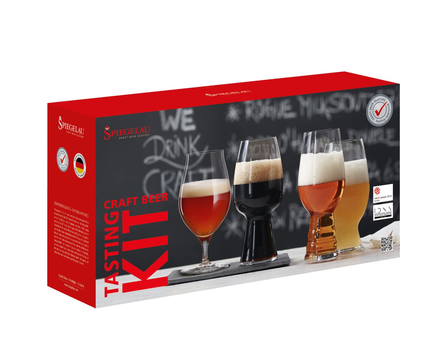 Spiegelau Набір пивних бокалів для дегустації 4 предмета Tasting Kit Craft Beer Glasses | https://grandposuda.com.ua