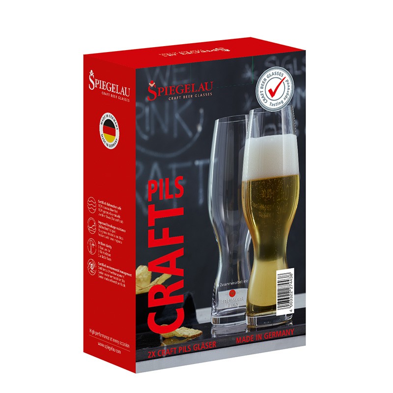 Spiegelau Набір келихів для пива Pilsner 380 мл, 2 предмета Craft Beer Glasses | https://grandposuda.com.ua