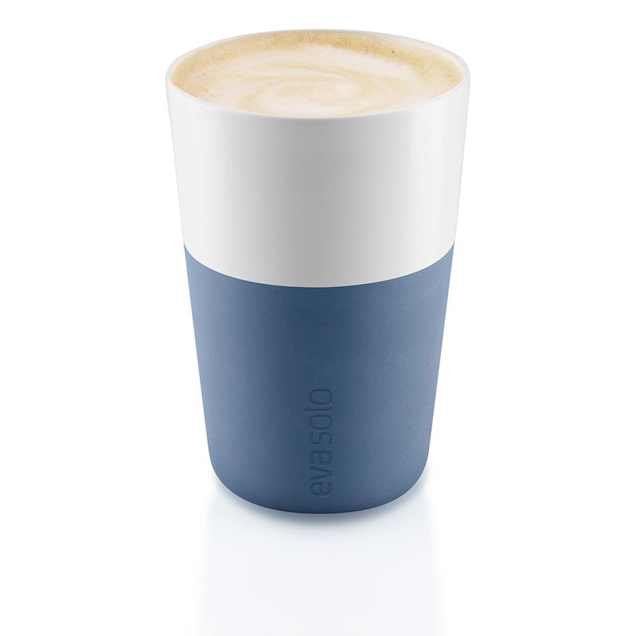 Eva Solo Набір кухлів для латте 360 мл блакитних Caffe Latte | https://grandposuda.com.ua
