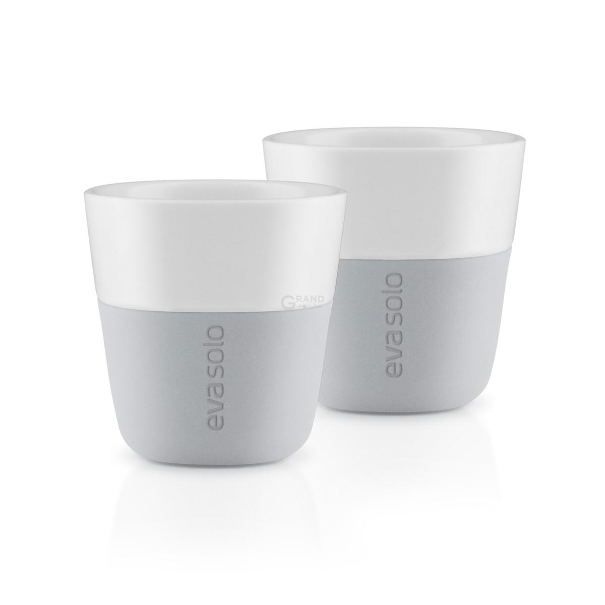 Eva Solo Набор кружек для эспрессо 80 мл светло-серых Espresso-Becher | https://grandposuda.com.ua