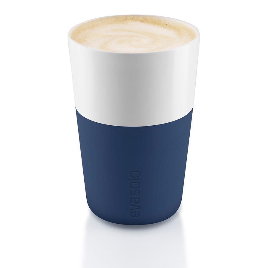 Eva Solo Набір кухлів для латте 360 мл синіх Caffe Latte | https://grandposuda.com.ua