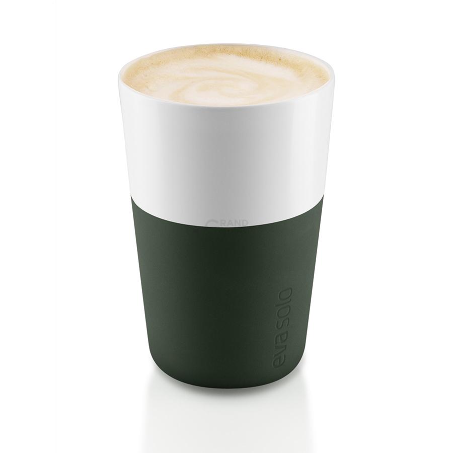 Eva Solo Набір кухлів для латте 360 мл темно-зелених Caffe Latte | https://grandposuda.com.ua