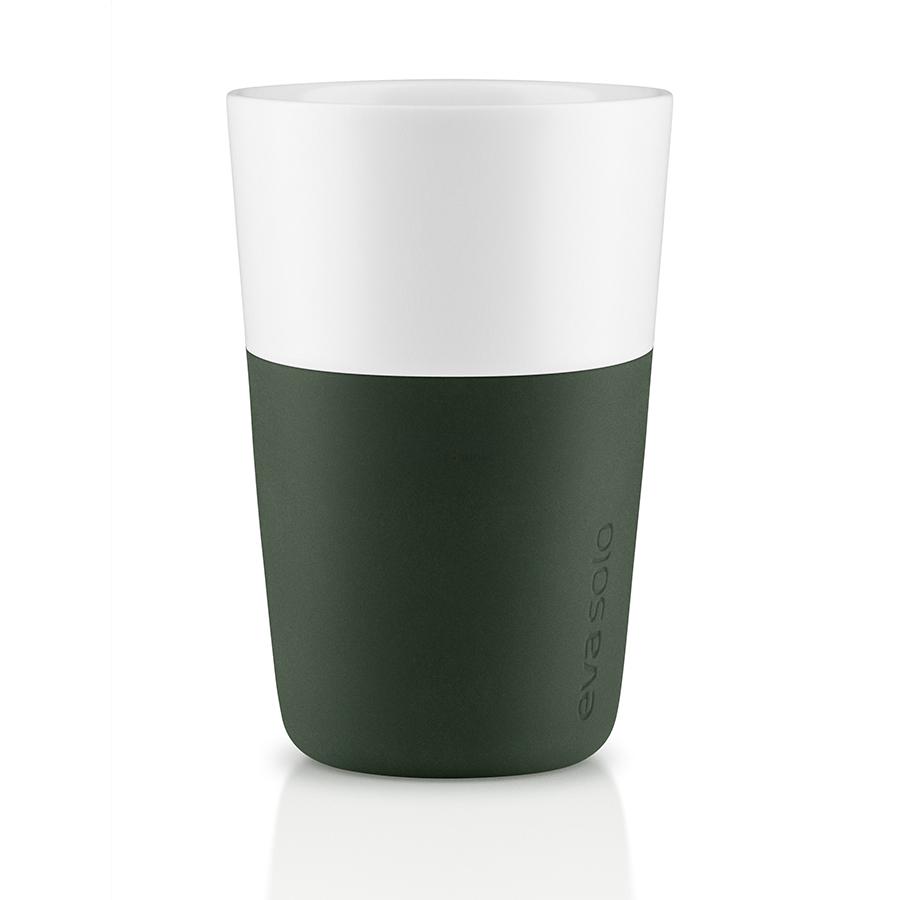 Eva Solo Набір кухлів для латте 360 мл темно-зелених Caffe Latte | https://grandposuda.com.ua