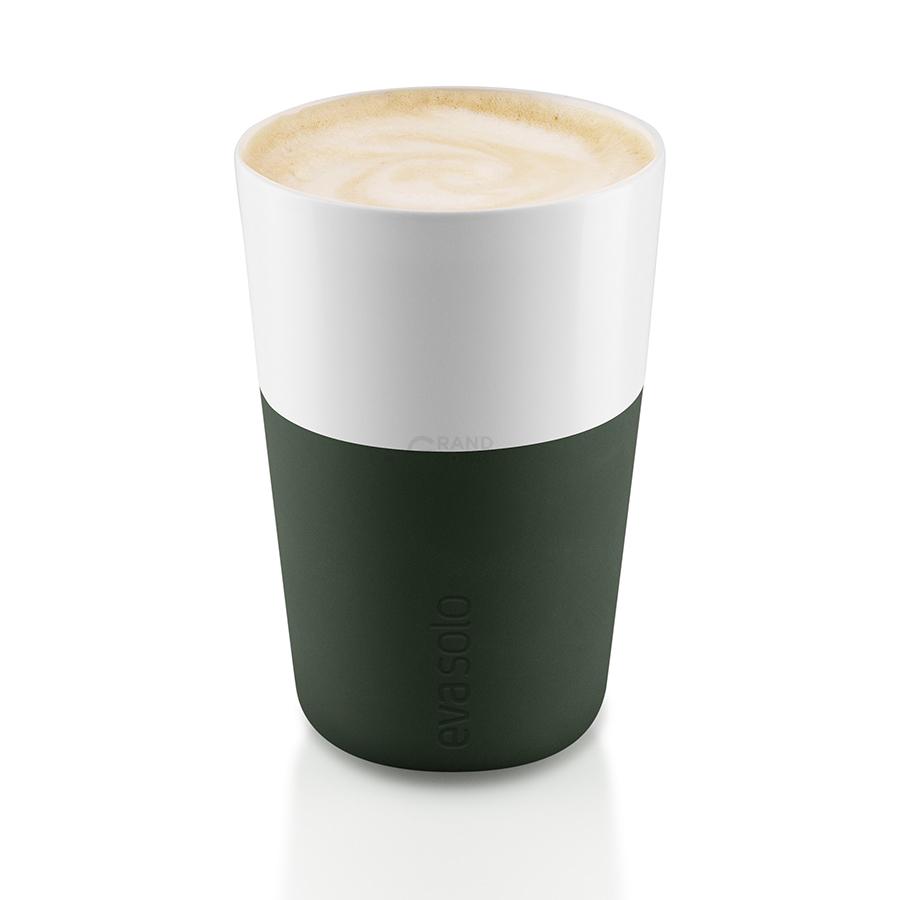 Eva Solo Набір кухлів для латте 360 мл темно-зелених Caffe Latte | https://grandposuda.com.ua