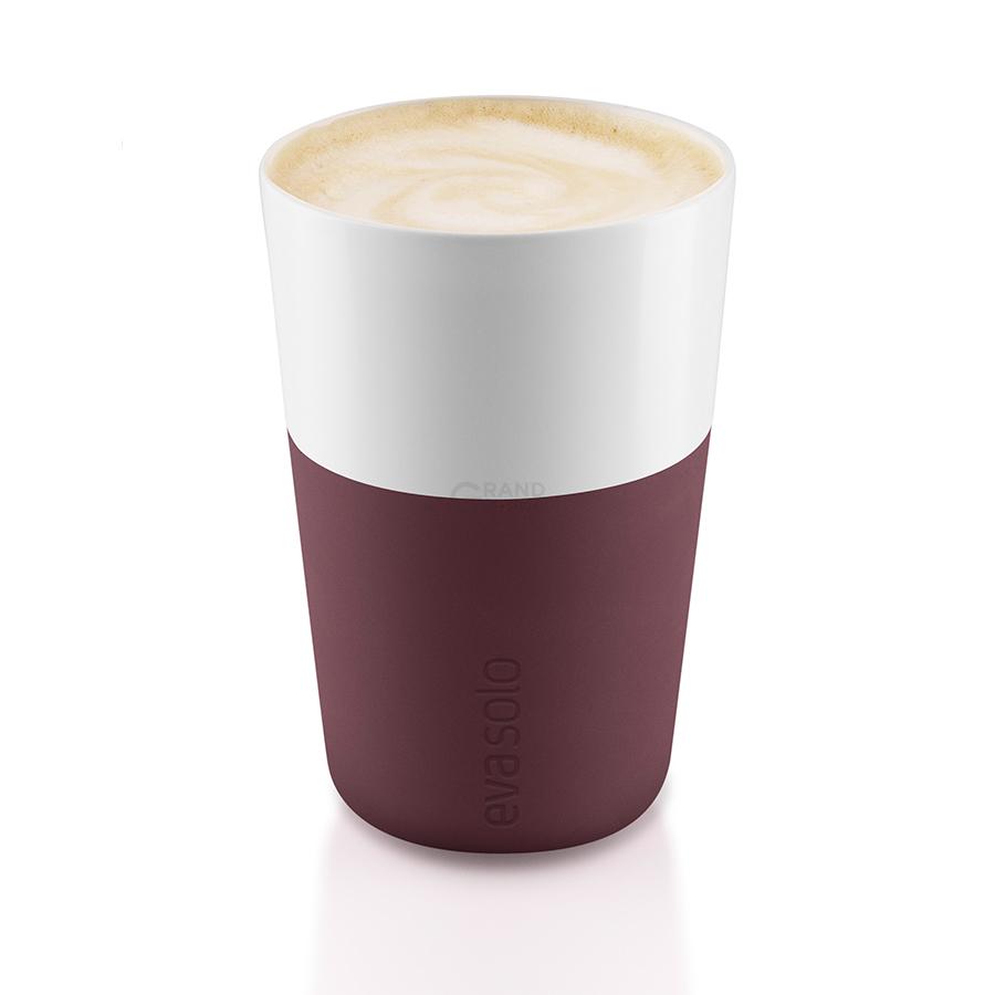 Eva Solo Набір кухлів для латте 360 мл бордових Caffe Latte | https://grandposuda.com.ua