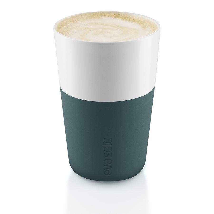 Eva Solo Набір кухлів для латте 360 мл бирюзово-синіх Caffe Latte | https://grandposuda.com.ua