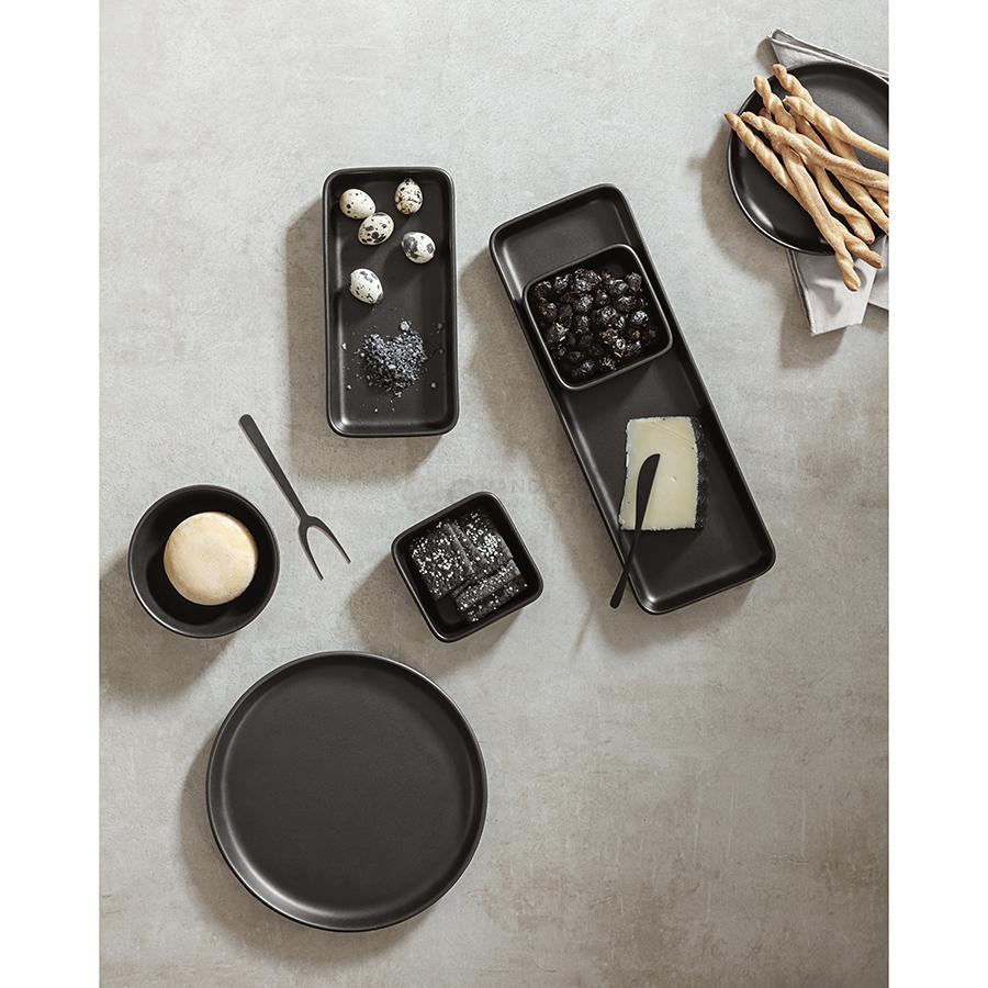 Eva Solo Блюдо сервировочное прямоугольное 12х24 см, черное Nordic Kitchen | https://grandposuda.com.ua