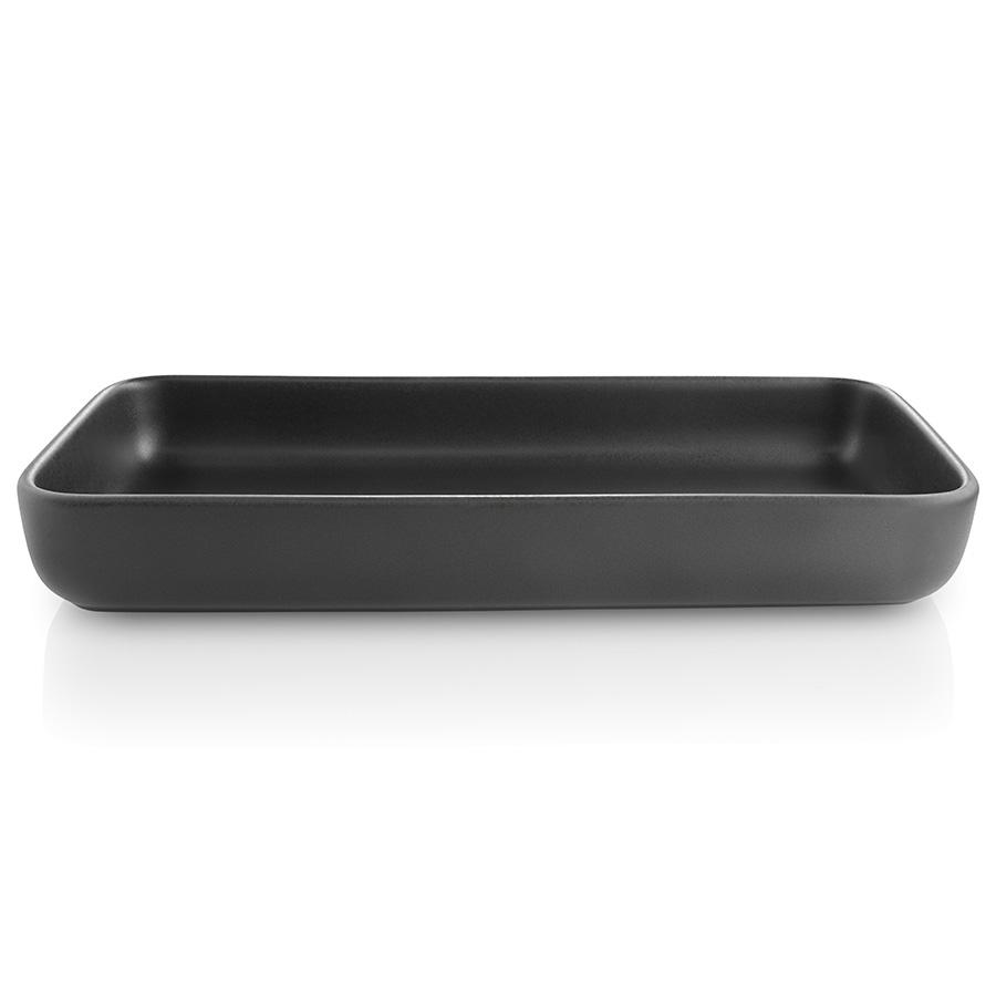 Eva Solo Блюдо для сервірування прямокутне 12х24 см, чорне Nordic Kitchen | https://grandposuda.com.ua