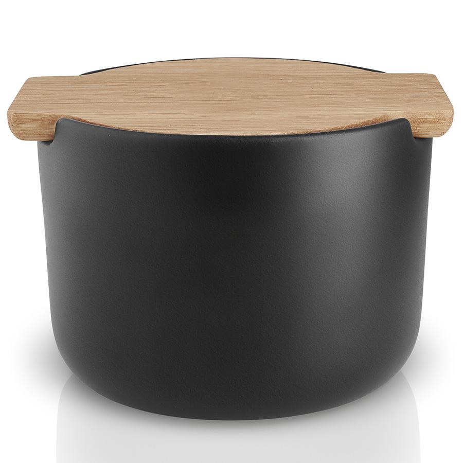 Eva Solo Ємність для зберігання з кришкою 10,4 х 7,7 х 11,4 см, чорна Nordic Kitchen | https://grandposuda.com.ua