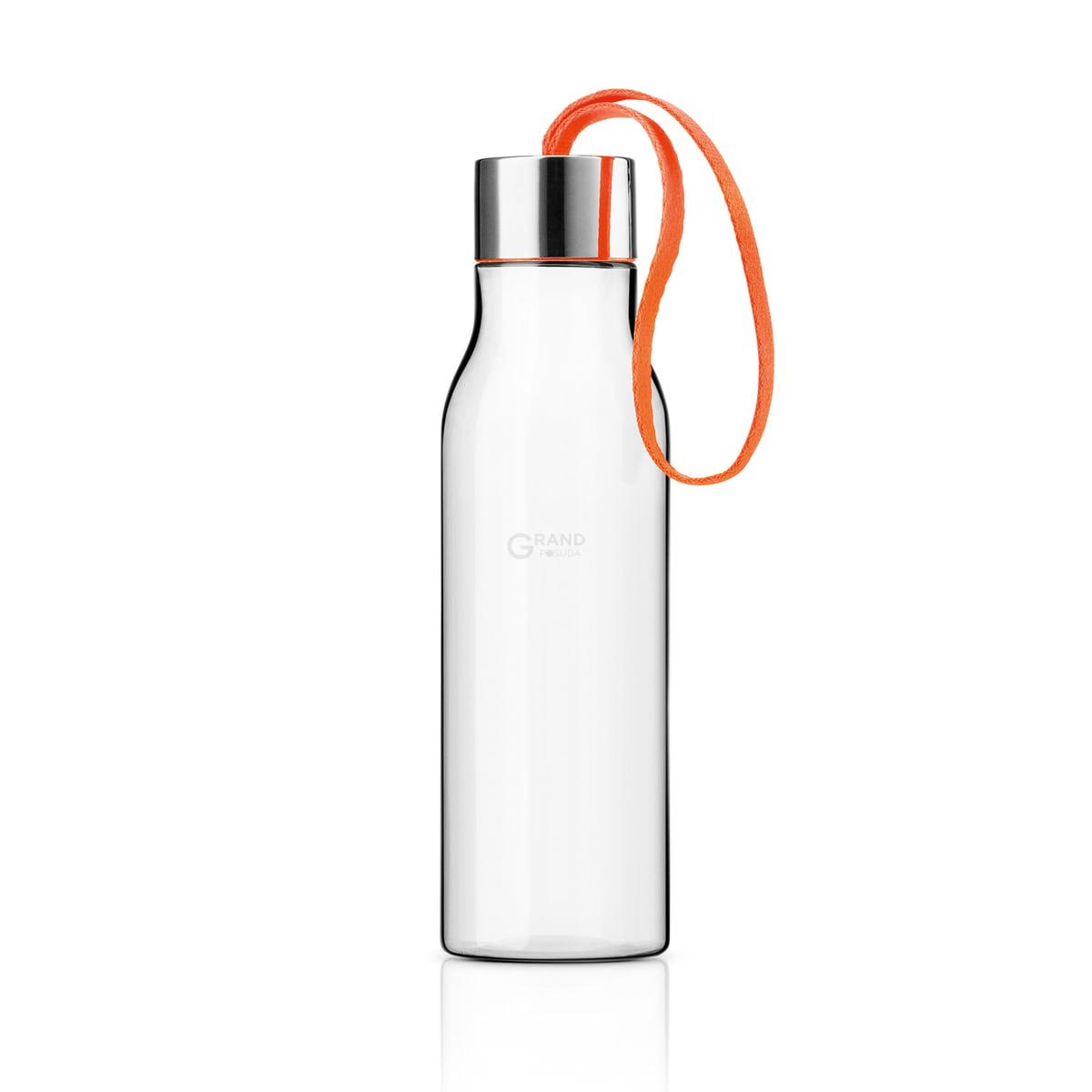 Eva Solo Бутылка 0,5 л прозрачная/оранжевая Trinkflasche | https://grandposuda.com.ua
