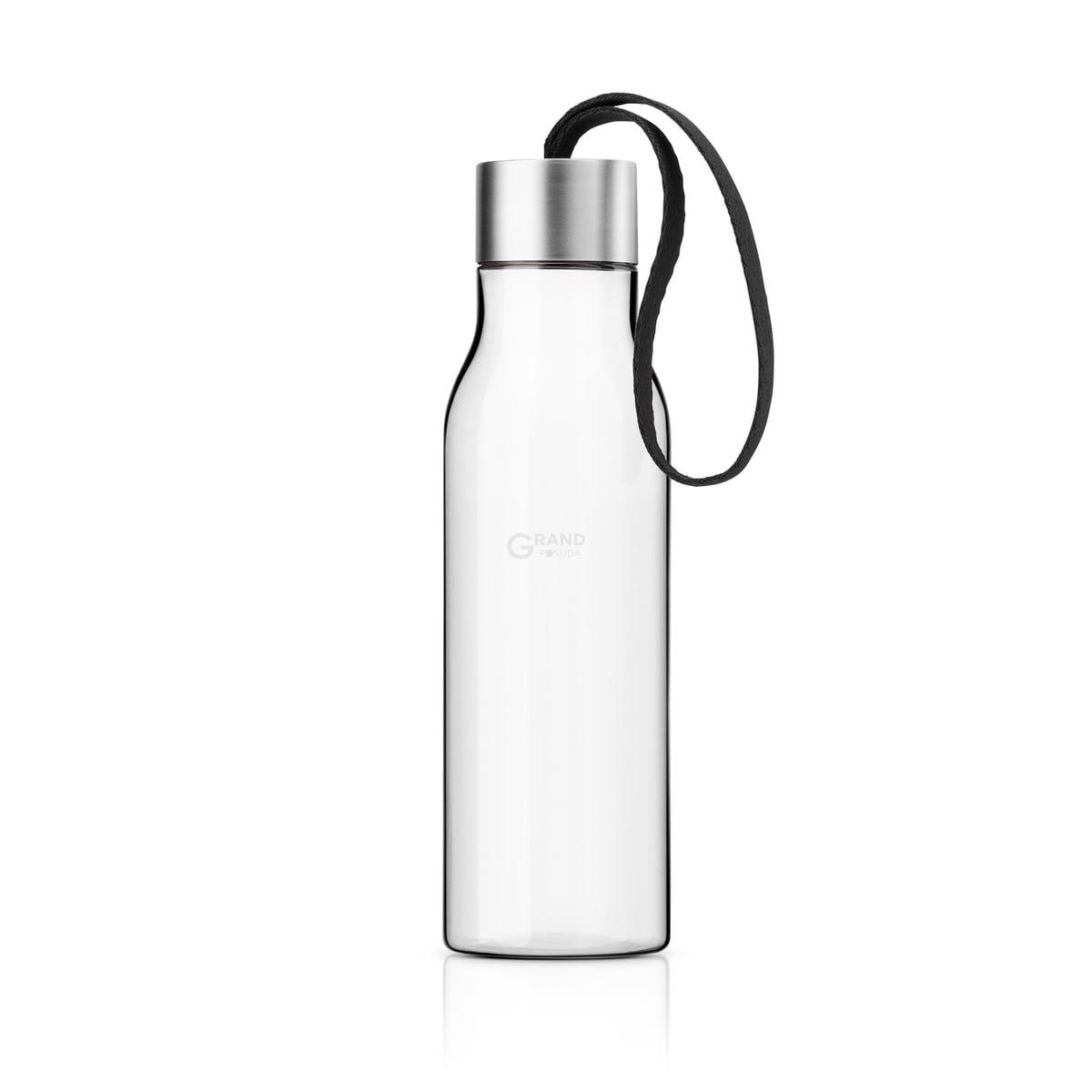 Eva Solo Бутылка 0,5 л прозрачная/черная Trinkflasche | https://grandposuda.com.ua