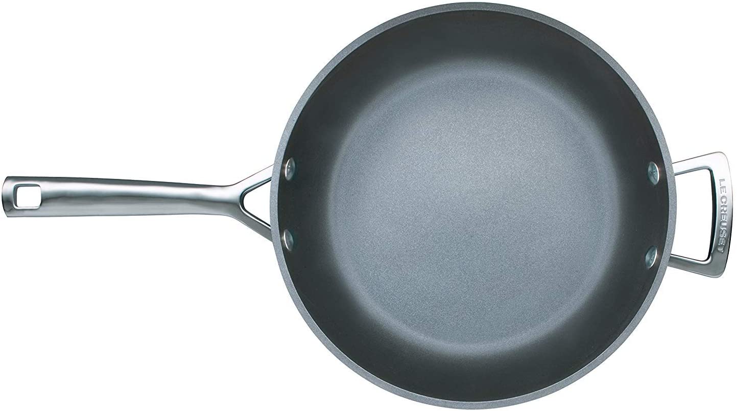 Le Creuset Сковорода со вспомогательной ручкой глубокая 29,1 см черная | https://grandposuda.com.ua