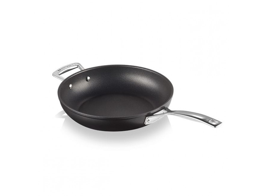Le Creuset Сковорода со вспомогательной ручкой глубокая 29,1 см черная | https://grandposuda.com.ua