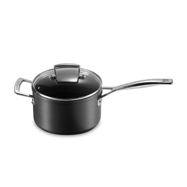 Le Creuset Ківш зі скляною кришкою 2,8 л Чорний | https://grandposuda.com.ua