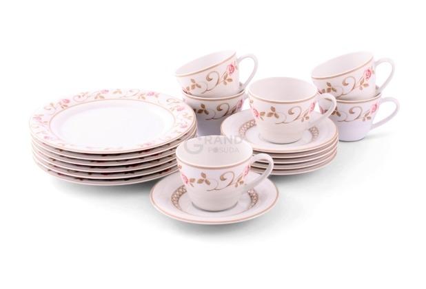 Friesland Кофейный сервиз 18 предметов Horizont Rosen | https://grandposuda.com.ua