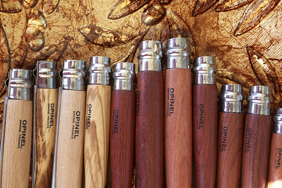Opinel Ніж складаний 12 см металік / бук Slim | https://grandposuda.com.ua