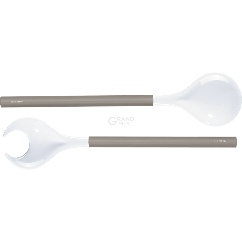 ASA-Selection Приборы для салата с деревянной ручкой, набор 2 предмета Cucina | https://grandposuda.com.ua