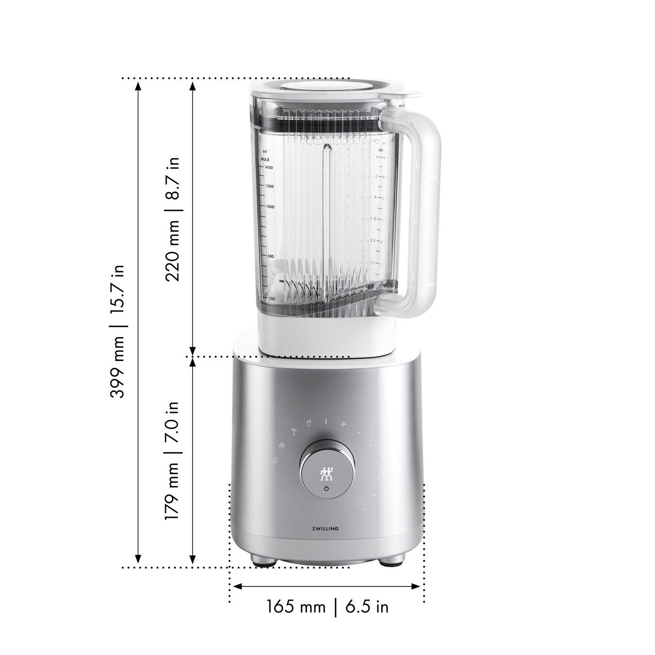 Zwilling Блендер Universal AC Motor серебряный Enfinigy | https://grandposuda.com.ua