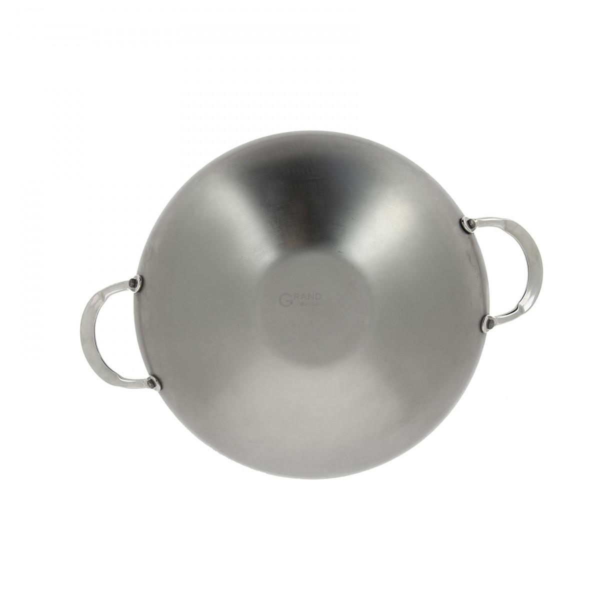 De Buyer Вок з двома ручками 32 см Mineral B Element | https://grandposuda.com.ua