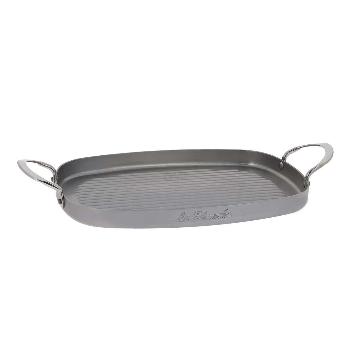 De Buyer Сковорода прямокутна 38x26 см Mineral B Element | https://grandposuda.com.ua