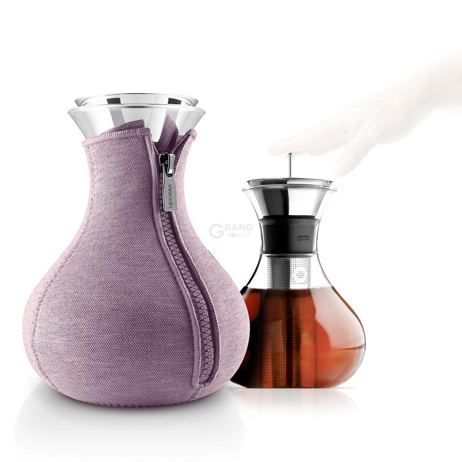 Eva Solo Чайник заварювальний tea maker в неопреновому текстурному чохлі 1 л холодна троянда | https://grandposuda.com.ua