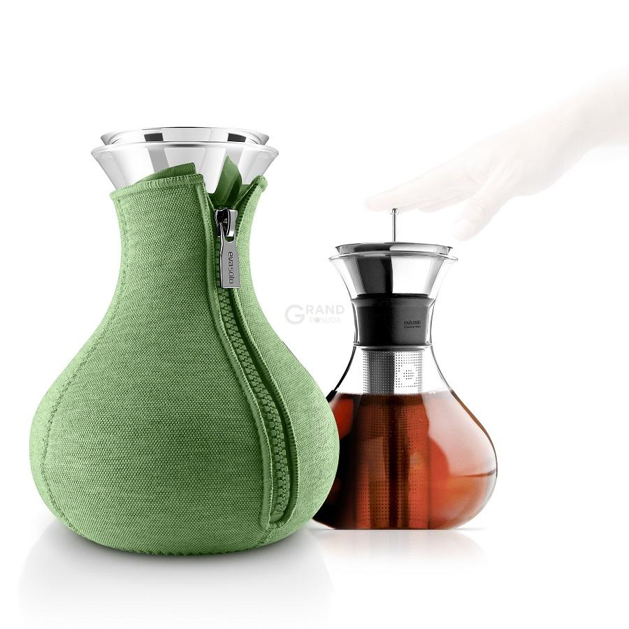 Eva Solo Чайник заварювальний tea maker в неопреновому текстурному чохлі 1 л світло-зелений | https://grandposuda.com.ua