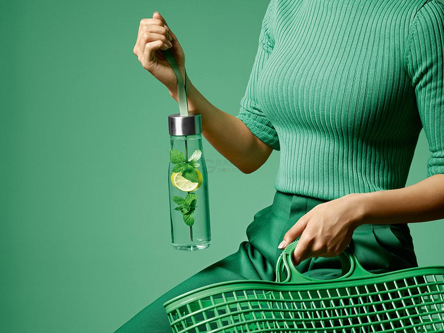 Eva Solo Бутылка 750 мл прозрачная/светло-зеленая MyFlavour | https://grandposuda.com.ua