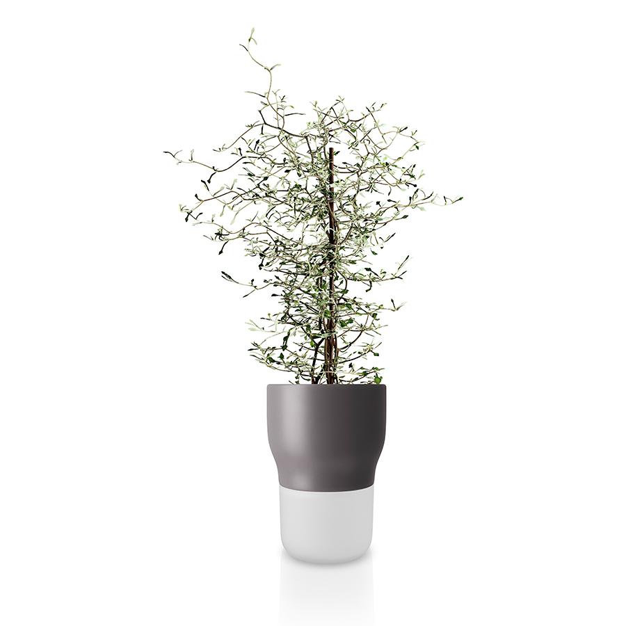 Eva Solo Горшок для растений 18,5x13x13 см черный/белый Krautertopf | https://grandposuda.com.ua
