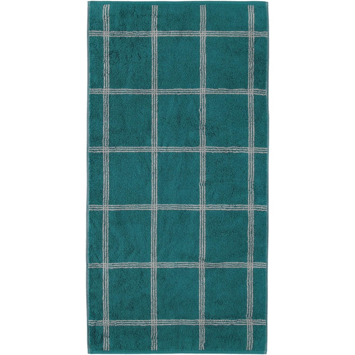 Полотенце для рук 50 х 100 см Grafik Smaragd Two-Tone Cawo | https://grandposuda.com.ua