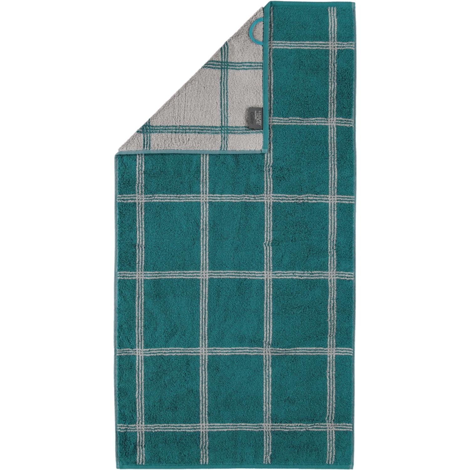 Полотенце для рук 50 х 100 см Grafik Smaragd Two-Tone Cawo | https://grandposuda.com.ua