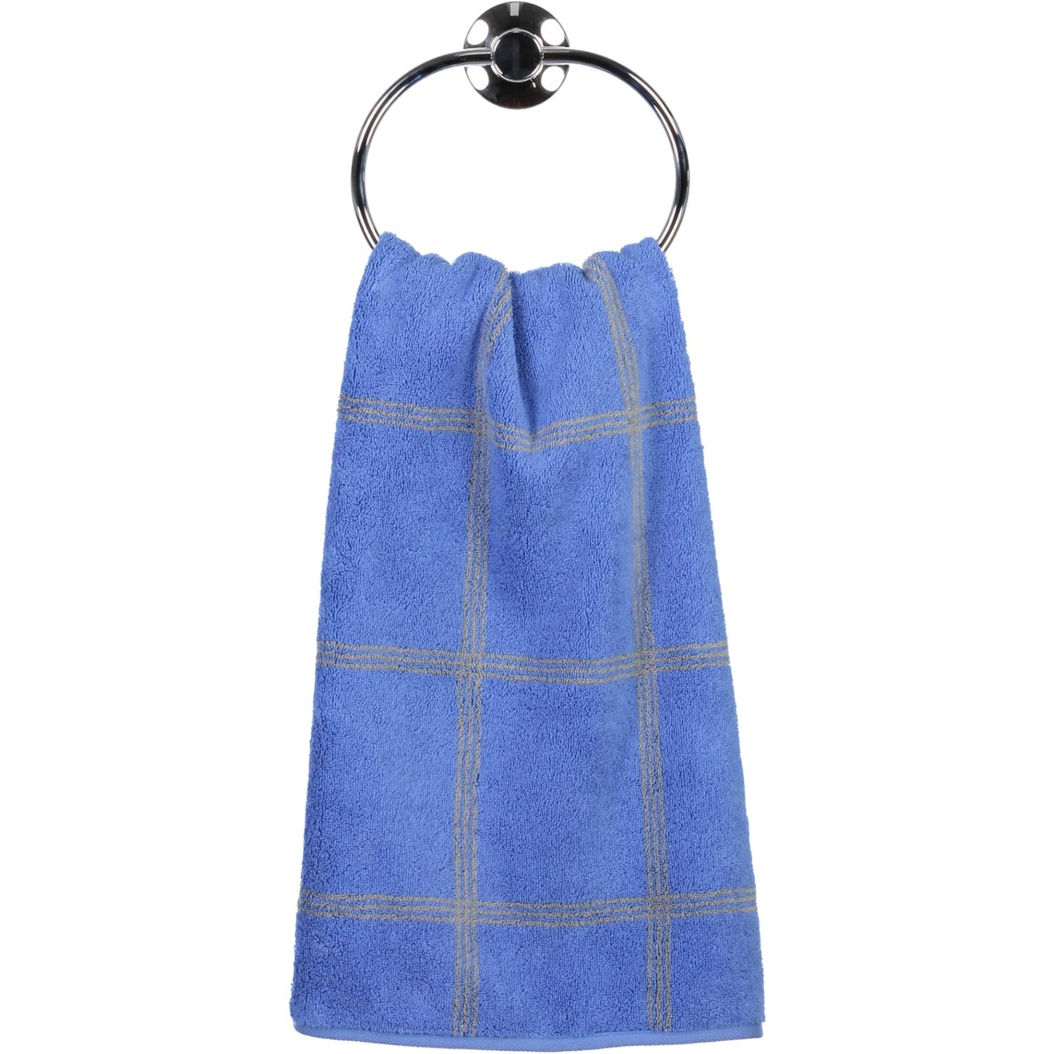 Полотенце для рук 50 х 100 см Grafik Blue Two-Tone Cawo | https://grandposuda.com.ua