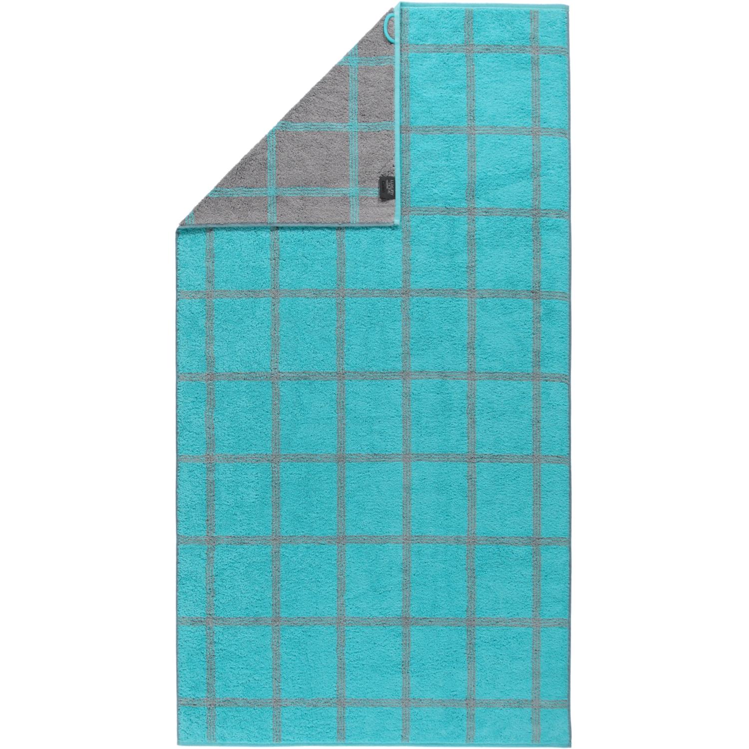 Полотенце для душа 80 х 150 см Grafik Turquoise Two-Tone Cawo | https://grandposuda.com.ua