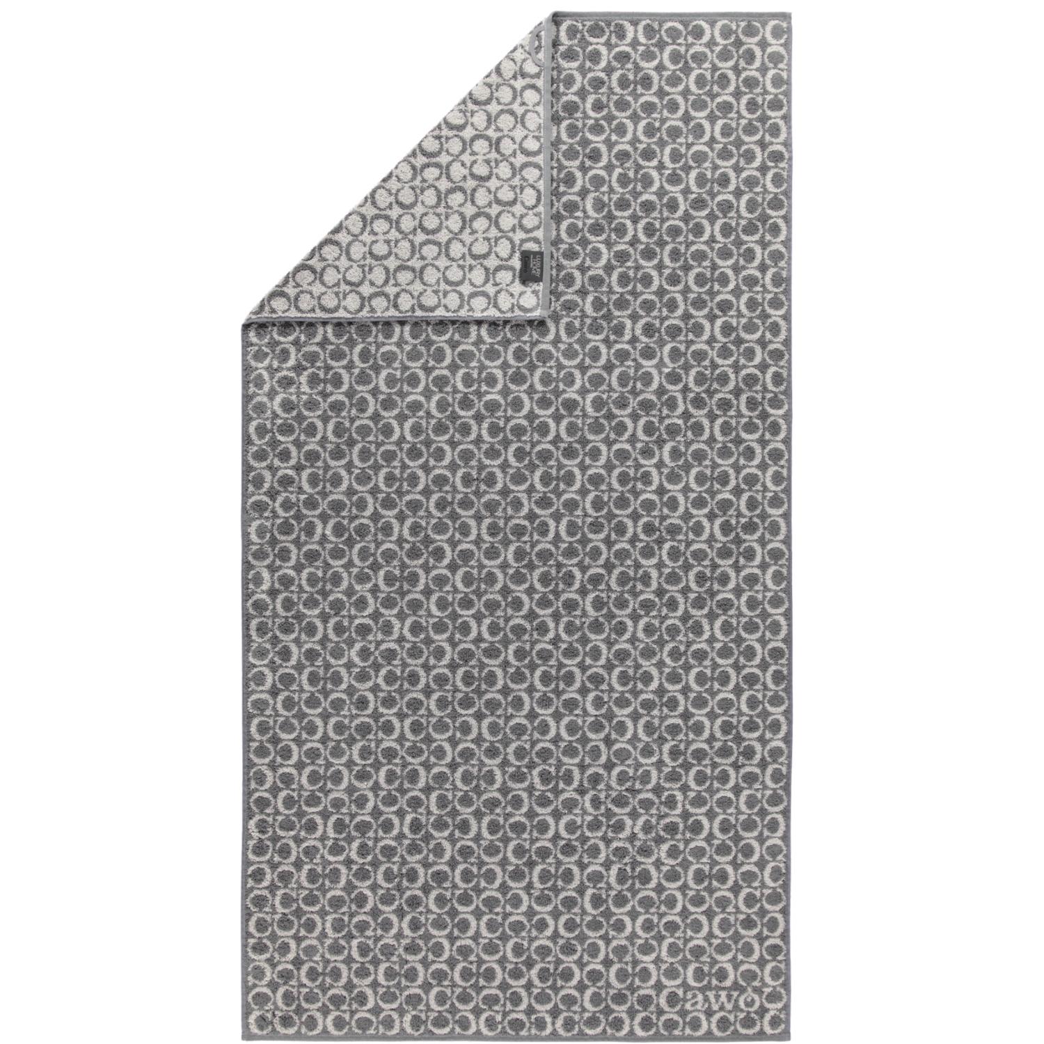 Рушник для душу 80 х 150 см C-Allover Schiefer Two-Tone Cawo | https://grandposuda.com.ua