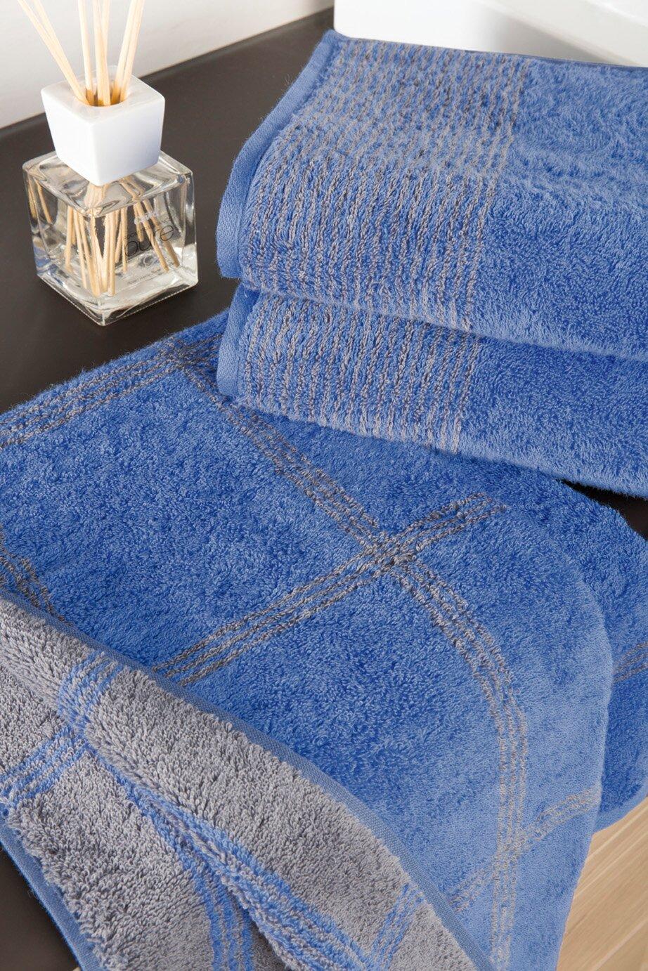 Полотенце 30 х 30 см Blue Two-Tone Cawo | https://grandposuda.com.ua