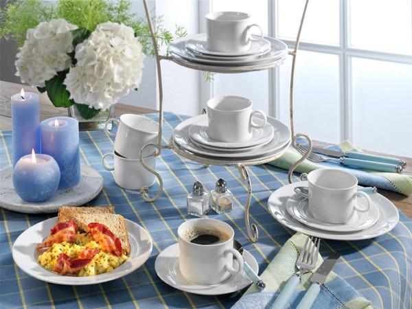 Friesland Кофейный сервиз 18 предметов, белый Jeverland | https://grandposuda.com.ua