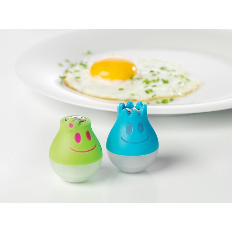 WMF Солонка и перечница набор 2 предмета McSalt grun/hellblau Kinderartikel | https://grandposuda.com.ua