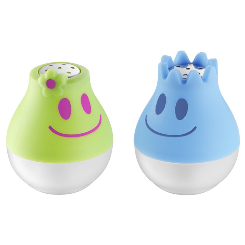 WMF Солонка и перечница набор 2 предмета McSalt grun/hellblau Kinderartikel | https://grandposuda.com.ua