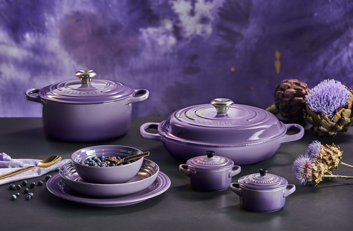 Le Creuset Тарілка для супу 22 см, фіолетова | https://grandposuda.com.ua