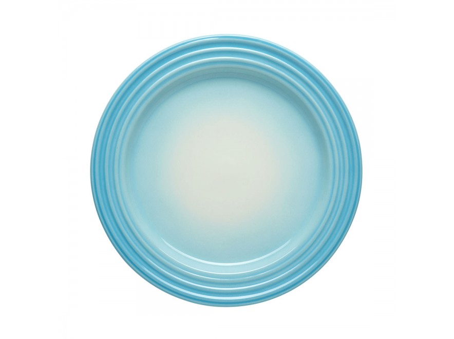 Le Creuset Тарілка для сніданку 22 см, блакитна Ombré | https://grandposuda.com.ua
