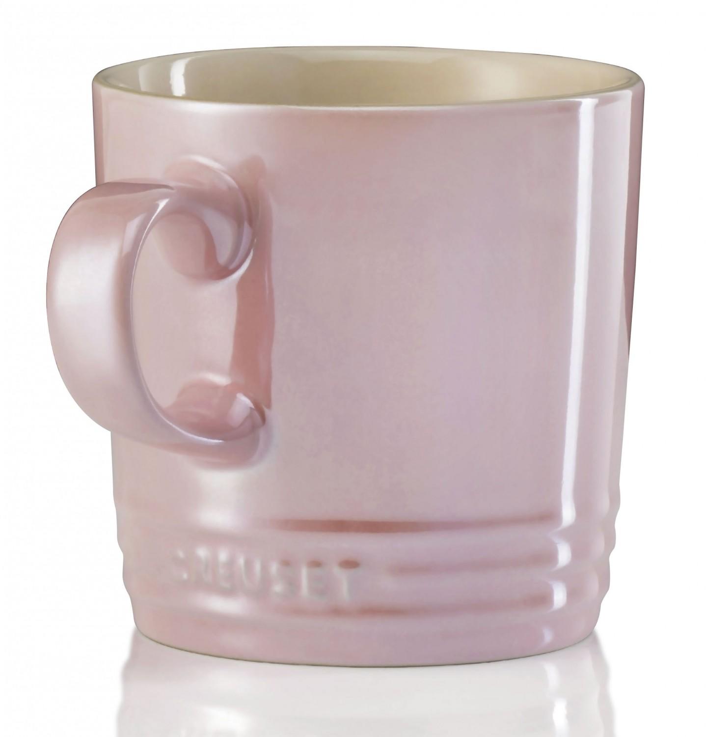 Le Creuset Кружка 0.35 л Metallic Chiffon Pink | https://grandposuda.com.ua