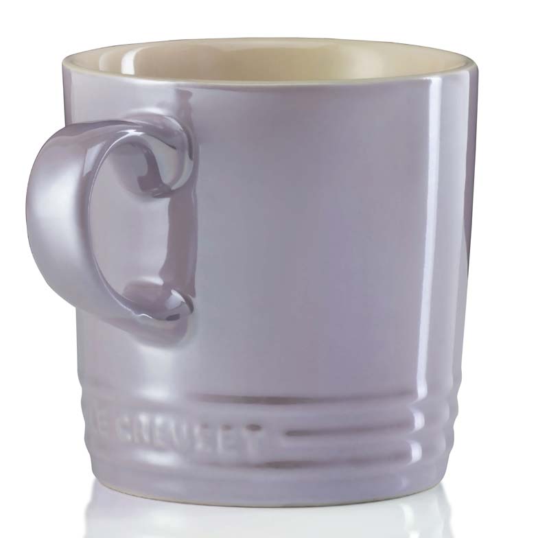 Le Creuset Кружка с ручкой 0,35 л Metallic Bluebell Purple | https://grandposuda.com.ua